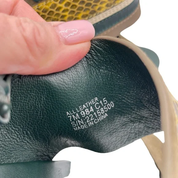 Tory Burch Edina Slingback Sandals 7 Green - Picture 14 of 16